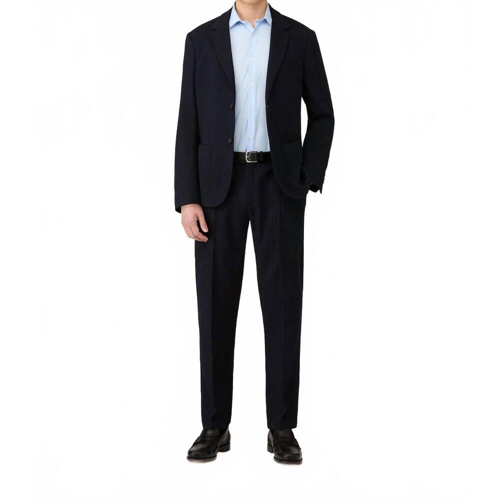 NEW SUNSPEL textured wool trouser in navy
